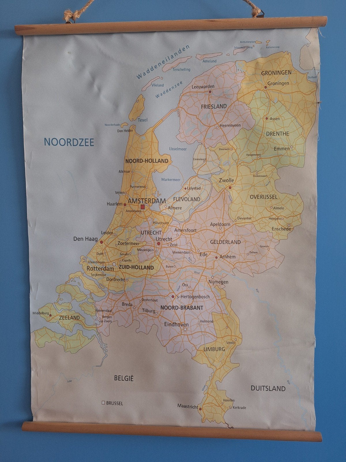Set van 4 historische schoolplaten - J.B. Wolters, Ophalen of Verzenden