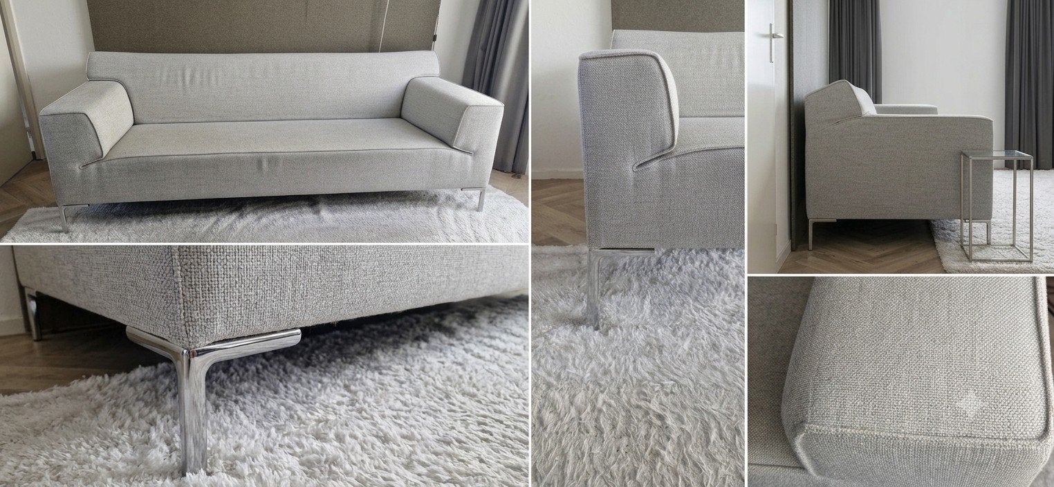 Design on Stock Bloq 3,5-zits Bank (3 jr) – Stof Milton – Si, Huis en Inrichting, Ophalen, 250 tot 300 cm, Driepersoons, 75 tot 100 cm