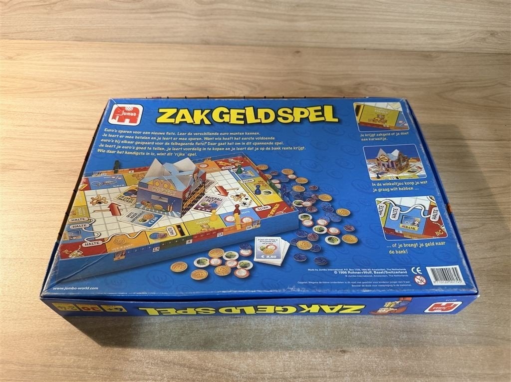 zakgeldspel - zak geld spel - s6851, Hobby en Vrije tijd, Gezelschapsspellen | Bordspellen, Verzenden, Zo goed als nieuw