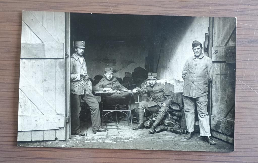 Foto Oisterwijk 18 oktober 1916 militairen rustkamer, Verzenden, Voor 1940, Gebruikt, Overige onderwerpen