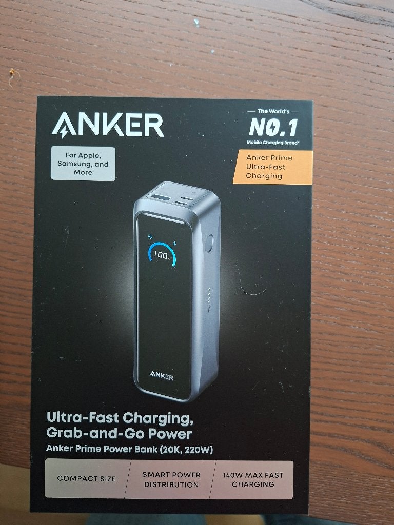 Anker prime powerbank (20k 220w), Telecommunicatie, Powerbanks, Ophalen of Verzenden, Nieuw, Anker