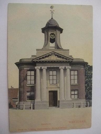 P249 Westzaan - Raadhuis, Verzenden, Voor 1920, Ongelopen, Noord-Holland