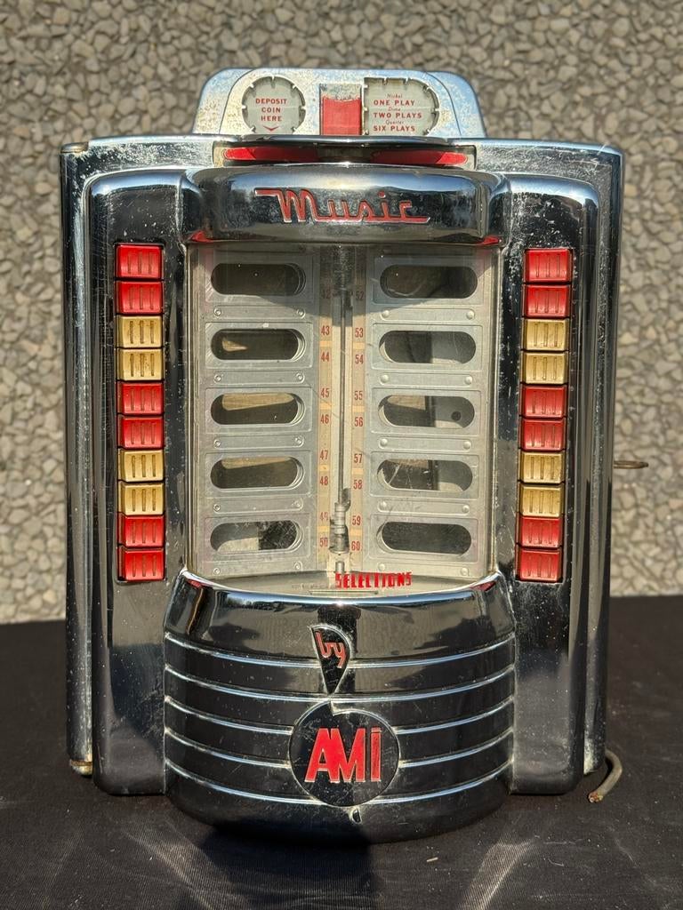 WALLBOX: AMI wallbox., Verzamelen, Ophalen, Zo goed als nieuw, 1950 tot 1960, Ami