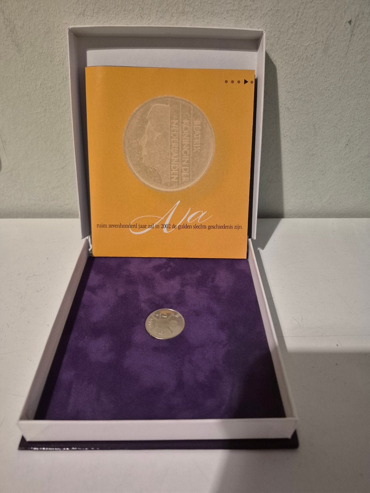 Herdenkingsmunt 2001 'Afscheid van de Gulden' Beatrix, Postzegels en Munten, Ophalen, Koningin Beatrix, Overige waardes, Losse munt