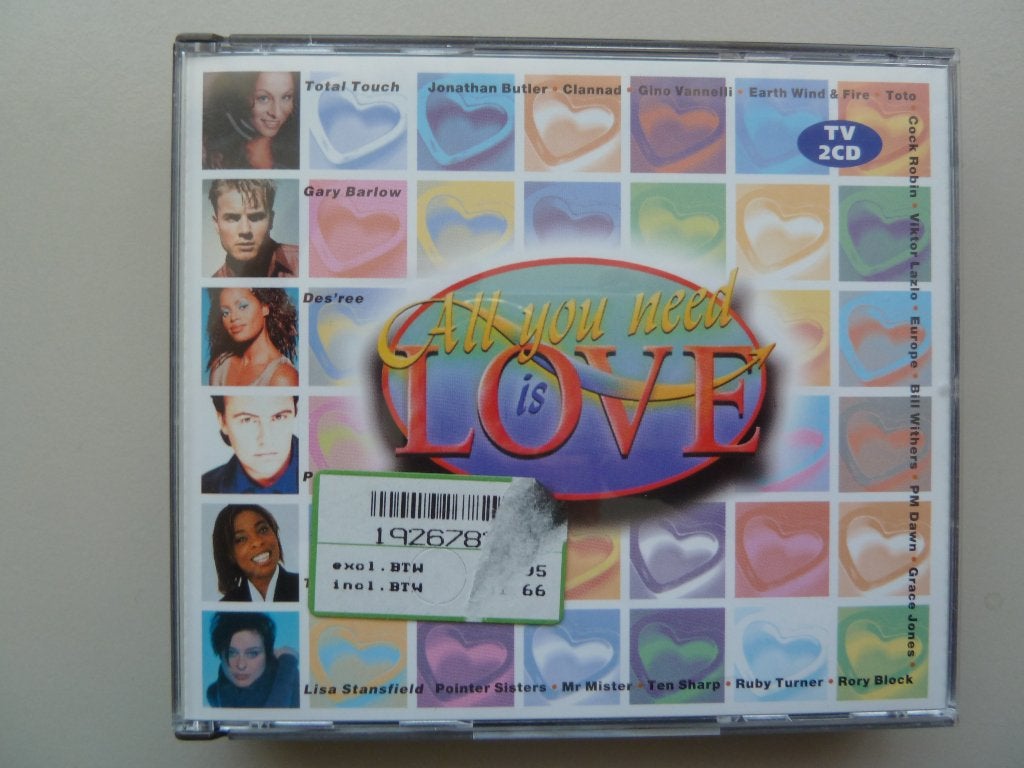 All you need is love dubbel tv cd, Ophalen of Verzenden, Zo goed als nieuw, Pop