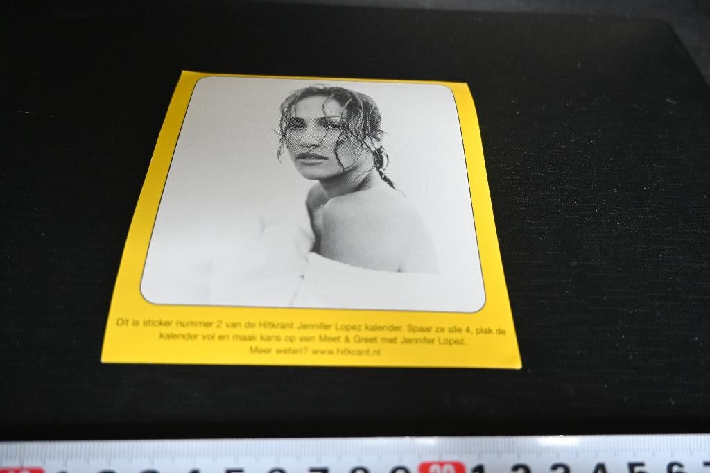 sticker Hitkrant Jennifer Lopez  GB208 *, Ophalen, Zo goed als nieuw