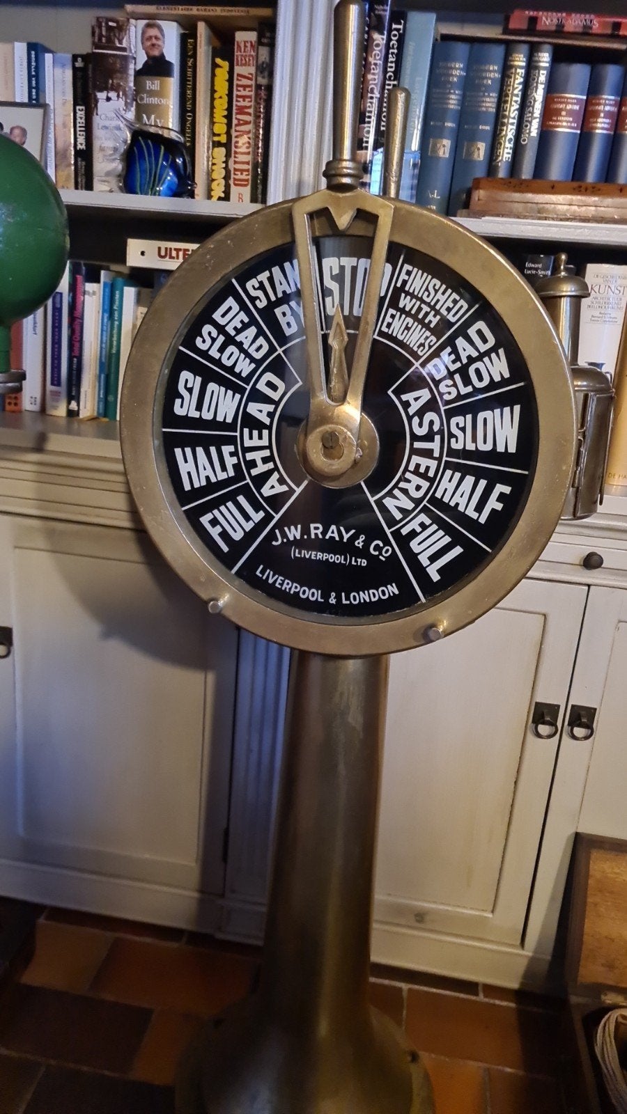 Antieke Messing Scheepstelegraaf J.W. Ray & Co Liverpool, Ophalen