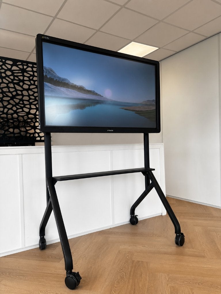 CTOUCH Laser Air 55 inch op nieuw verrijdbaar onderstel, Gebruikt, 50 Hz, LCD, 100 cm of meer