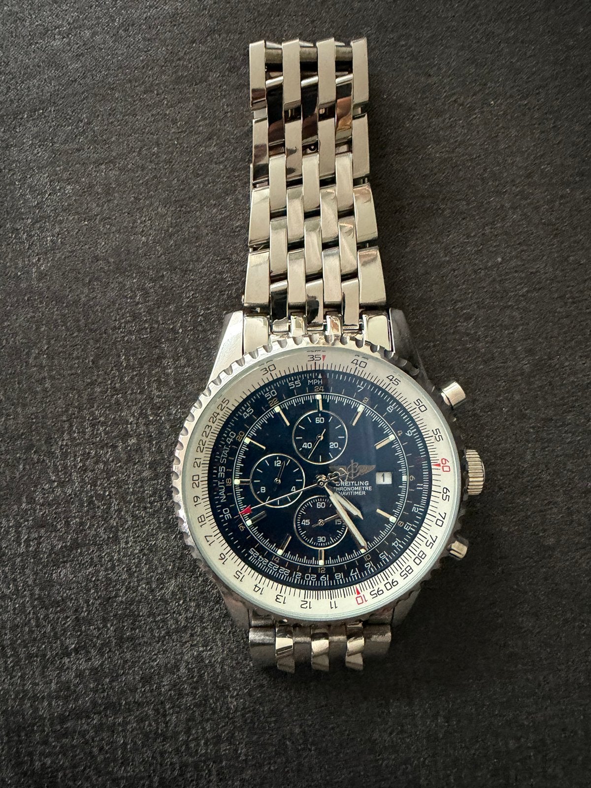 Heren Horloge, Ophalen, Zo goed als nieuw, Staal, Overige merken