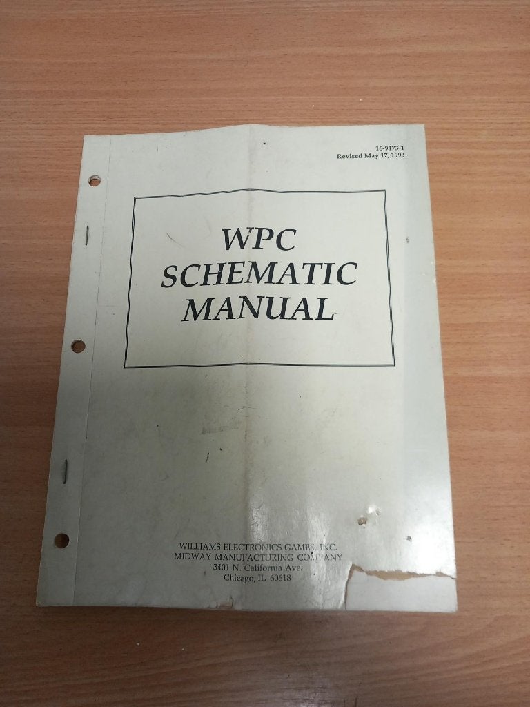 wpc schema's, Verzamelen, Automaten | Flipperkasten, Ophalen, Gebruikt, Onderdeel of Defecte kast, Williams
