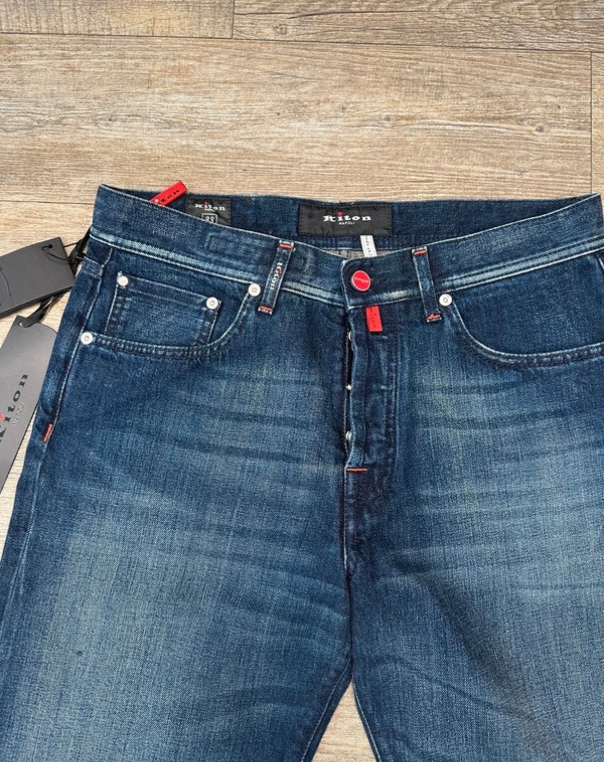 Kiton Jeans Maat 33, Verzenden, Nieuw, Blauw, W33 - W34 (confectie 48/50)