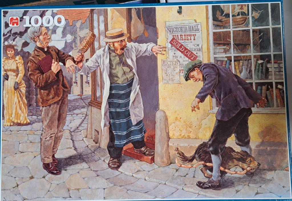 Legpuzzel 1000 stukjes - De Worstendief, Ophalen, Meer dan 50 stukjes, Gebruikt, 6 jaar of ouder