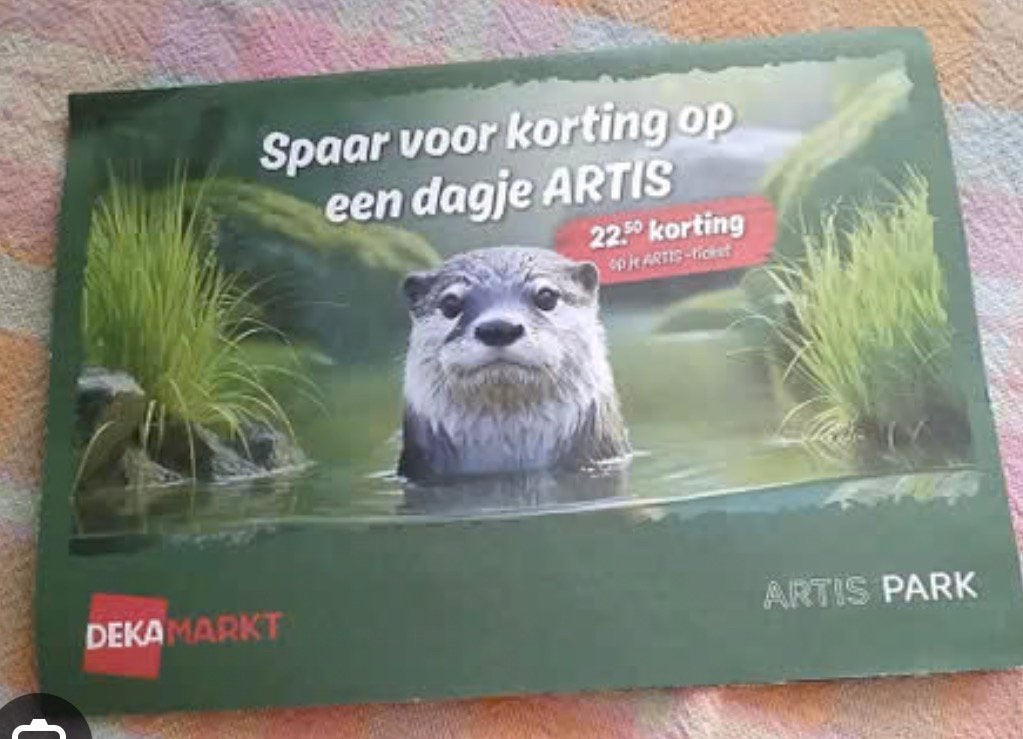 Gezocht! Artis zegels, Tickets en Kaartjes, Recreatie | Dierentuinen, Eén persoon, Kortingskaart