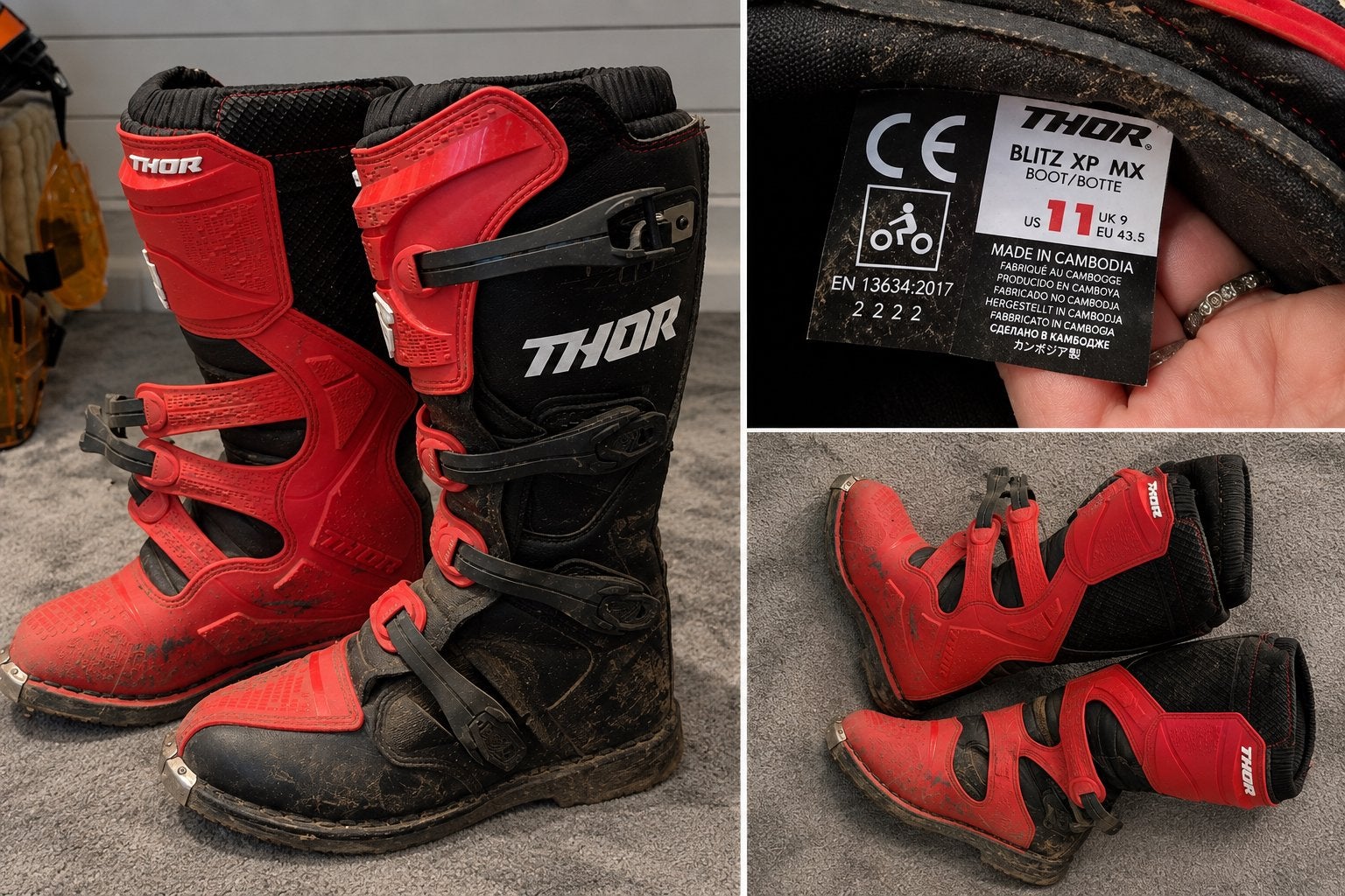 Thor Blitz XP MX Crosslaarzen - Maat 43.5, Ophalen of Verzenden, Tweedehands, Heren, Laarzen