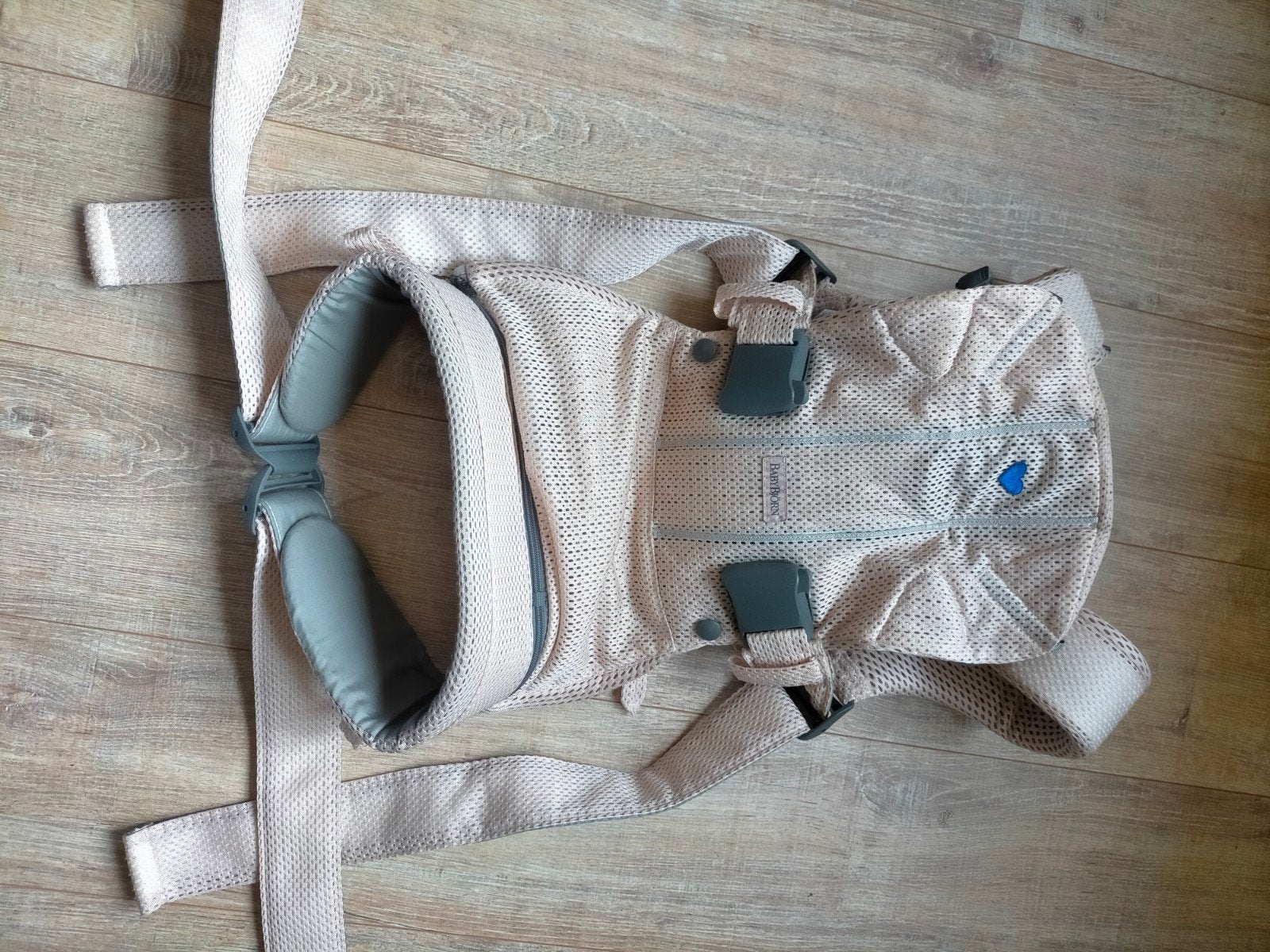 babybjörn one air pink mesh zgan, Ophalen of Verzenden, Zo goed als nieuw, Draagzak, Baby Björn
