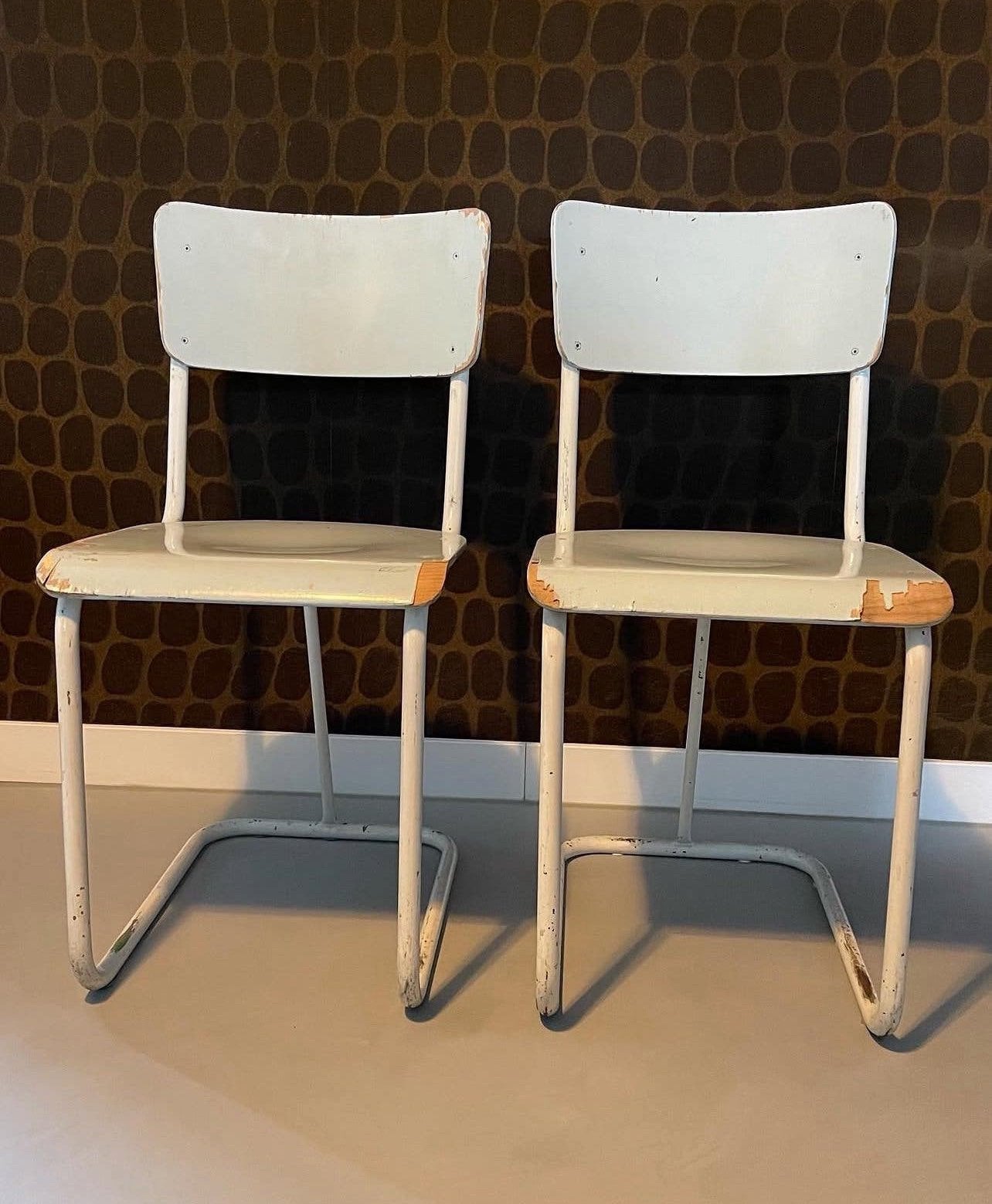 Gispen buisframe stoelen, Ophalen, Gebruikt, Twee, Overige kleuren