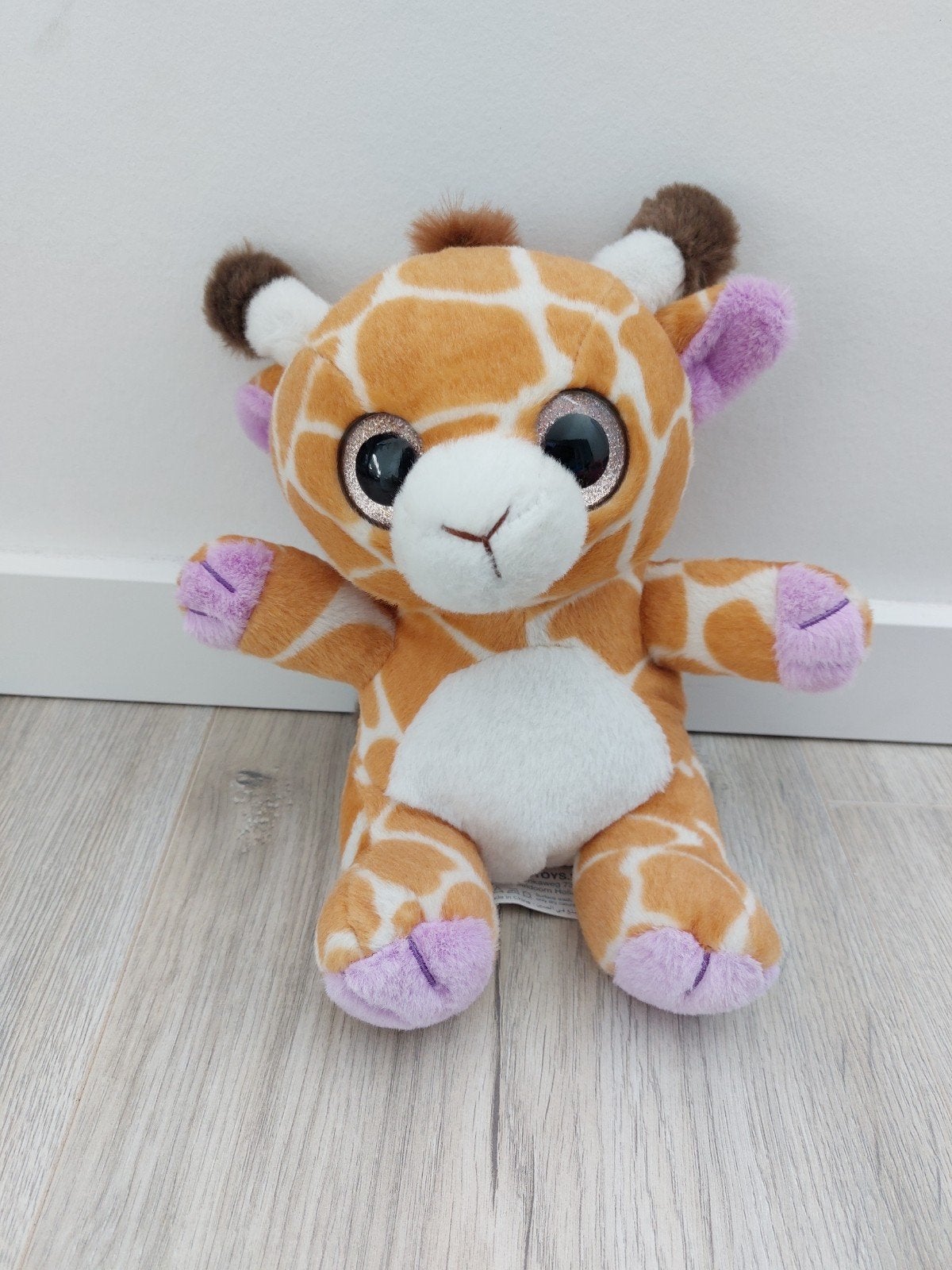 knuffel paws giraf giraffe glitter ogen K9207, Kinderen en Baby's, Ophalen of Verzenden