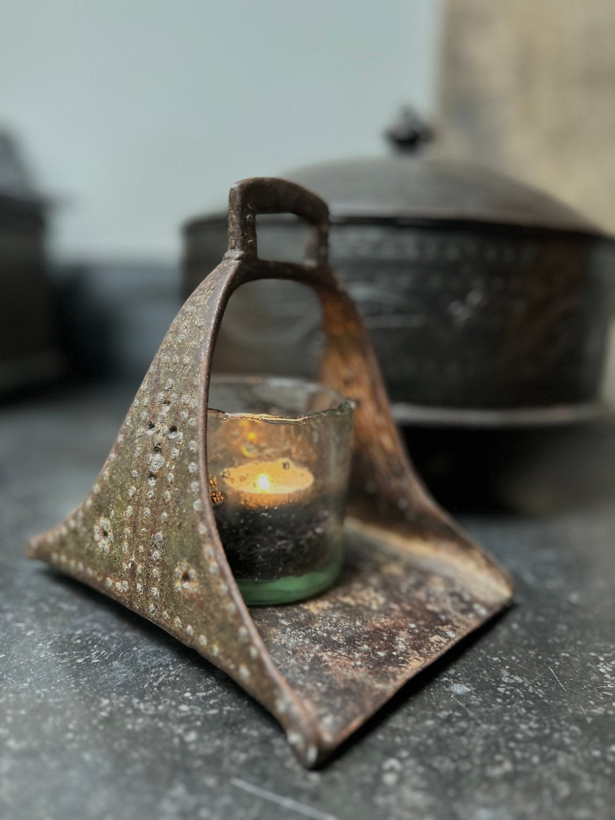 Oud Ottomaanse stijgbeugel stirrup oosters sleets imperfect, Antiek en Kunst, Ophalen of Verzenden