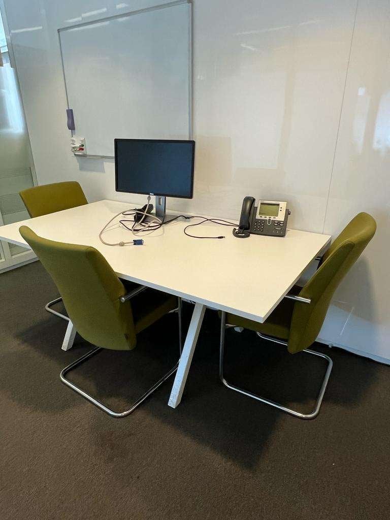 Vepa Vpax vergadertafel 180x100 wit / wit, Postbus 95 – 7900 AB Hoogeveen, 180 cm, 100 cm, Ophalen of Verzenden
