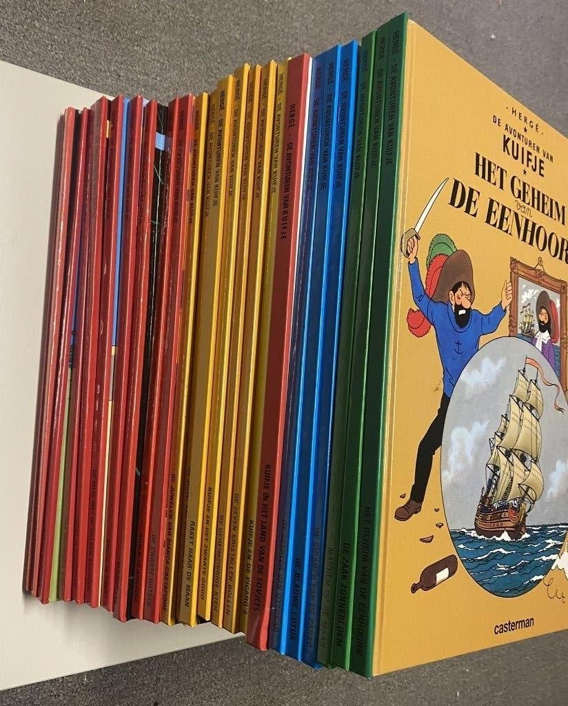 De avonturen van Kuifje 1 t/m 24 uniforme hardcover topstaat, Boeken, Complete serie of reeks, Ophalen of Verzenden, Zo goed als nieuw