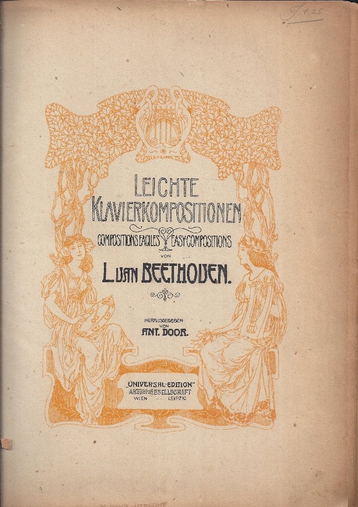 Bo41 piano bladmuziek gecomponeerd door Ludwig von Beethoven, Gebruikt, Klassiek, Ophalen of Verzenden, Artiest of Componist