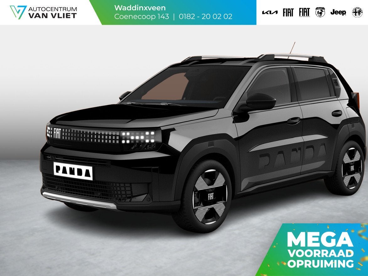 Fiat Grande Panda La Prima 11 kW 44 kWh | Uit voorraad lever, Auto's, Stof, Gebruikt, Huisgarantie, Panda
