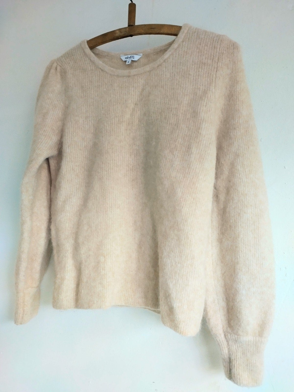 MbyM superzachte beige knit mt 36 S. Wol met Alpaca, Beige, Ophalen of Verzenden, Zo goed als nieuw, Maat 36 (S)