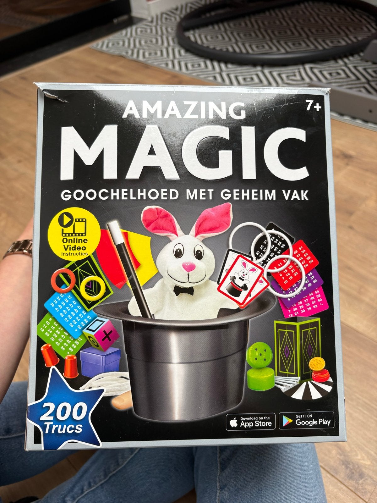 Amazing Magic Goochelhoed met Geheim Vak - 200 Trucs, Kinderen en Baby's, Ophalen of Verzenden, Zo goed als nieuw, Jongen of Meisje
