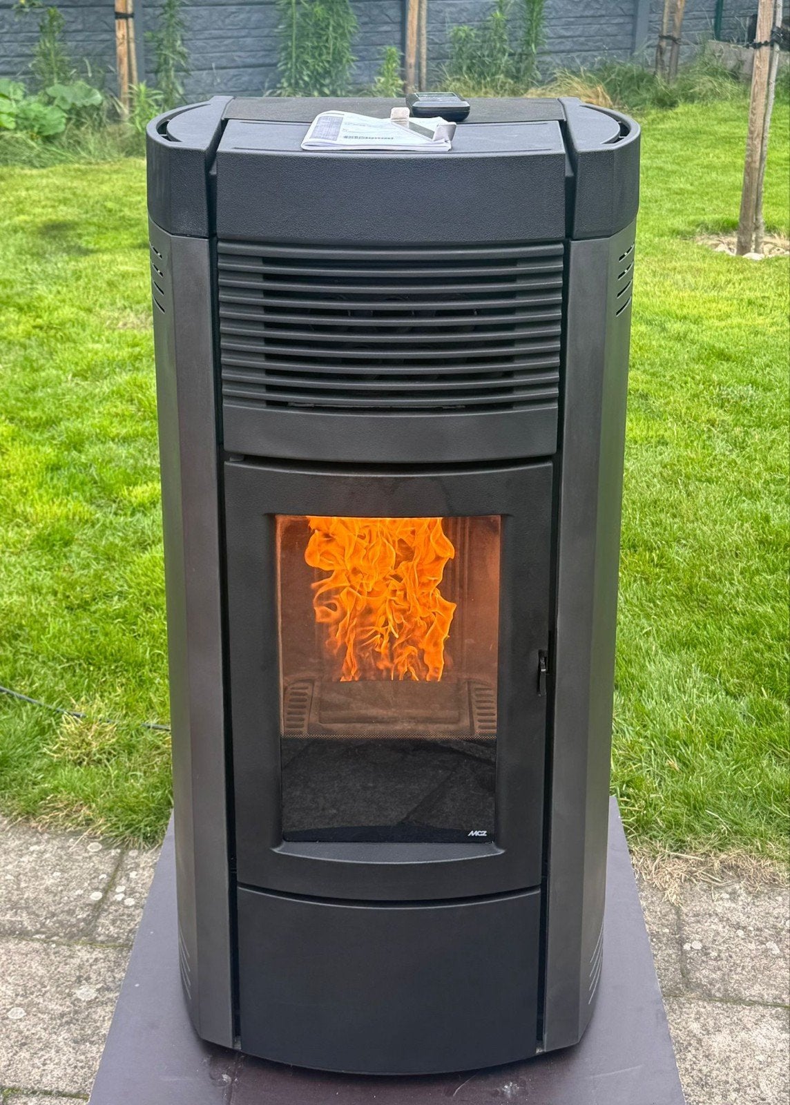 Pelletkachel MCZ MUSA 2.0 C-AIR 14 kw met afstandsbediening, Ophalen, Zo goed als nieuw, Overige brandstoffen, Pelletkachel