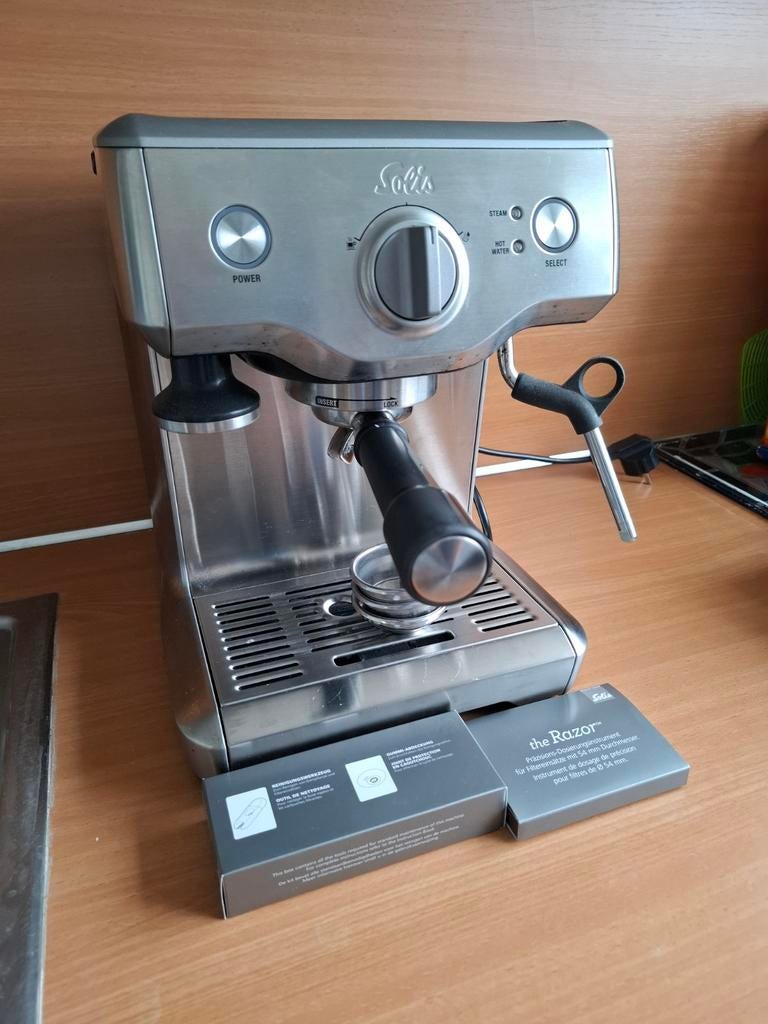 Solis Barista Perfetta Plus Espressomachine, Witgoed en Apparatuur, Koffiezetapparaten, Espresso apparaat, Gemalen koffie, Zo goed als nieuw