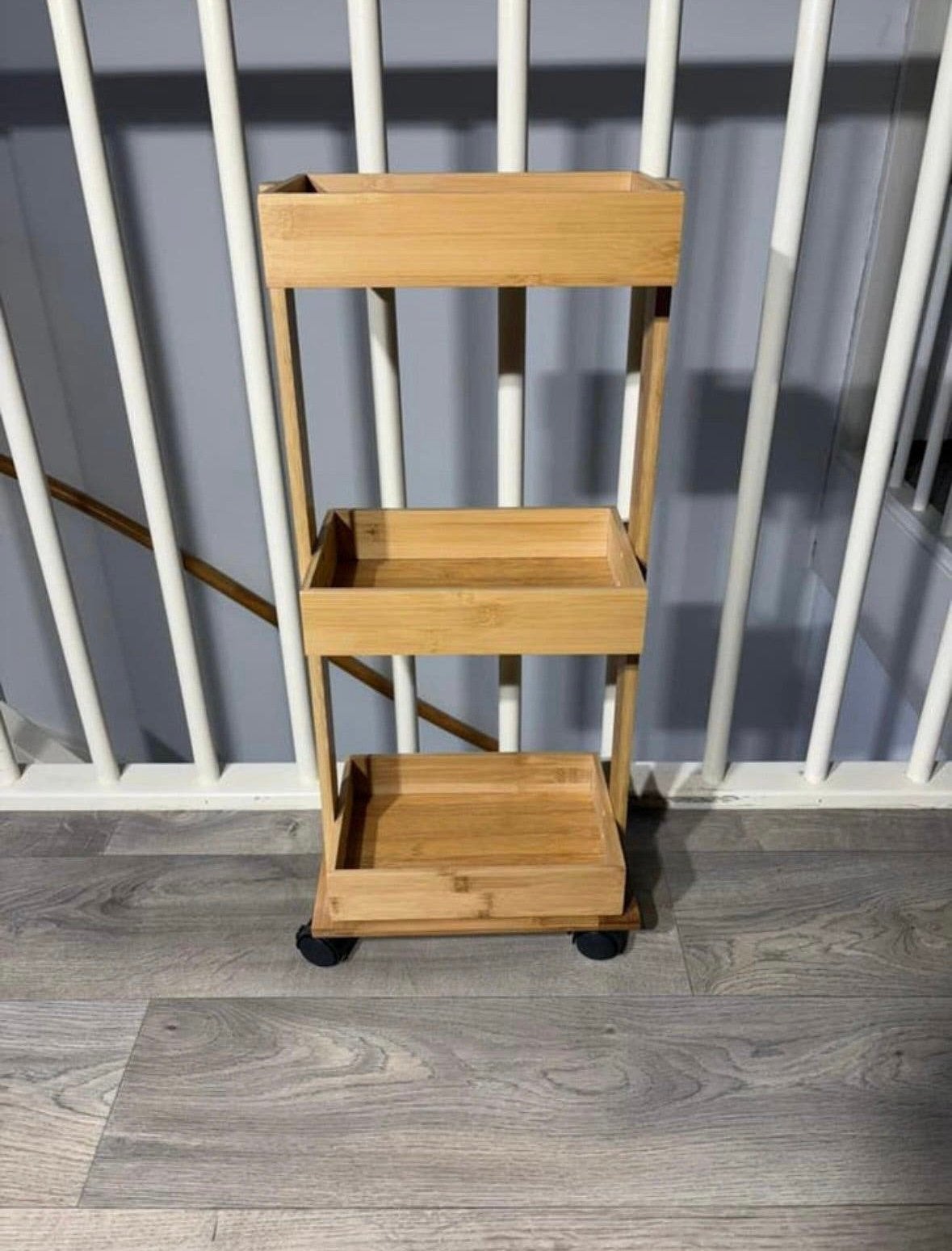 Houten trolley op wieltjes, Ophalen, 50 tot 100 cm, Zo goed als nieuw, 25 tot 50 cm