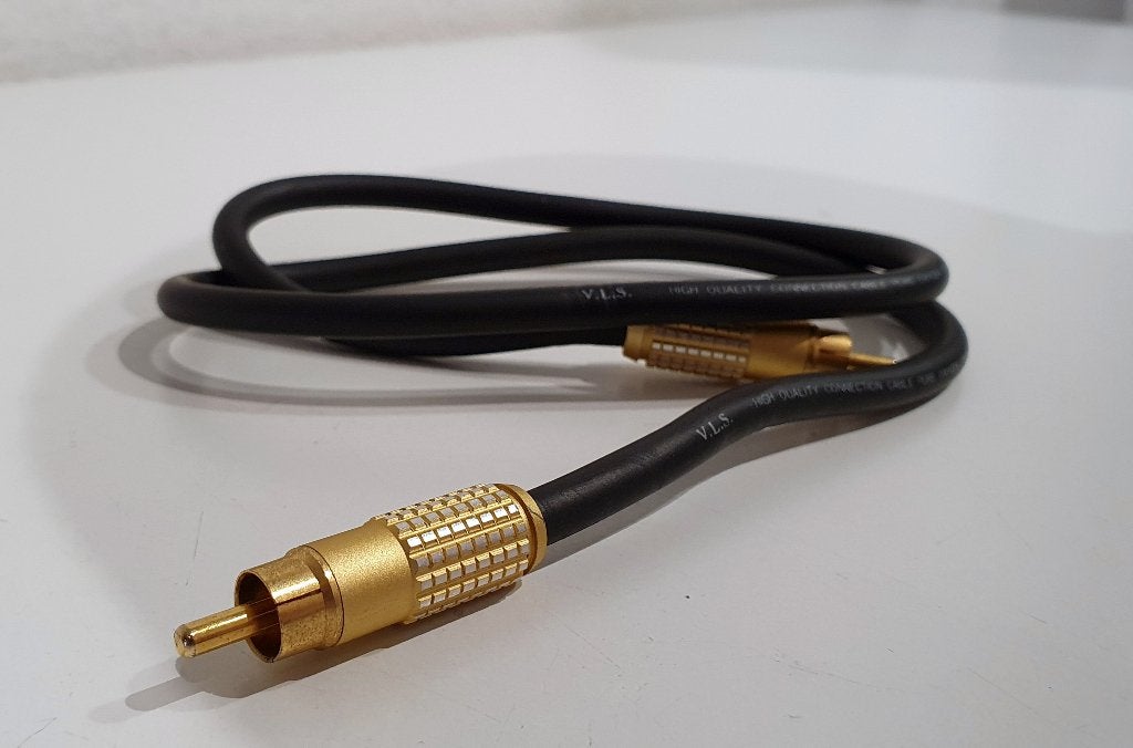 RCA Audiokabel - V.L.S. High Quality Connection Cable (65cm), Ophalen of Verzenden, S, Overige kabels, S