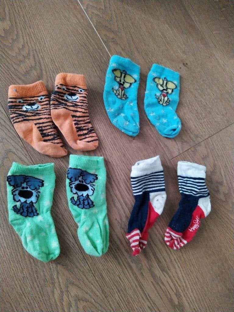 Woezel en Pip sokken -Hhappy socks en Tijger sokjes, Ophalen of Verzenden, Gebruikt, Jongetje of Meisje, Sokjes