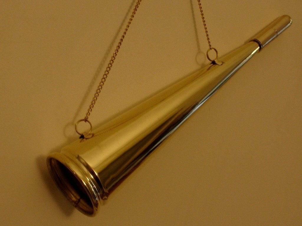 Geelkoperen luchthoorn, scheepstoeter, messing misthoorn, N.v.t., Overige typen, Nieuw, Ophalen of Verzenden