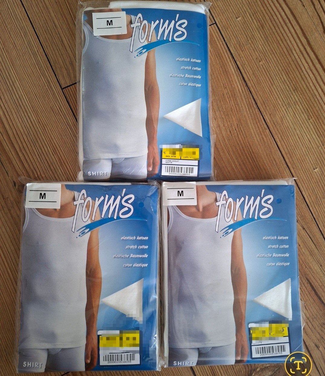Onderhemd - singlet - 3x, Ophalen of Verzenden, Wit, Hemd