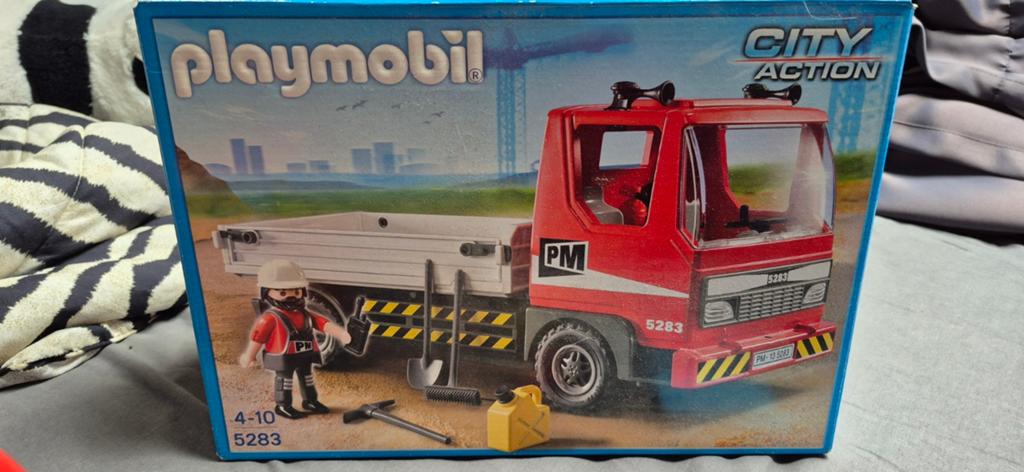 Playmobil City Action Vrachtwagen met Bouwvakker 5283, Ophalen of Verzenden, Gebruikt