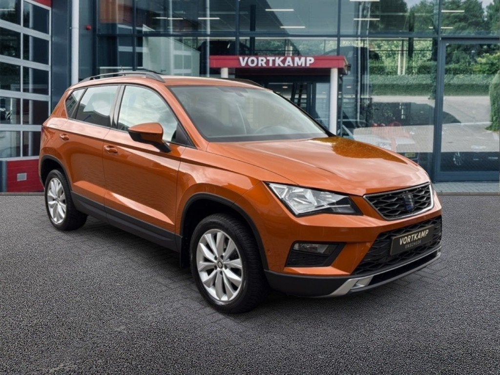 Seat ATECA 1.0 TSI STYLE ELEK-KLEP/PDC/CLIMA/CARPLAY/NAVI, Gebruikt, Overige kleuren, Met garantie (alle), Bedrijf