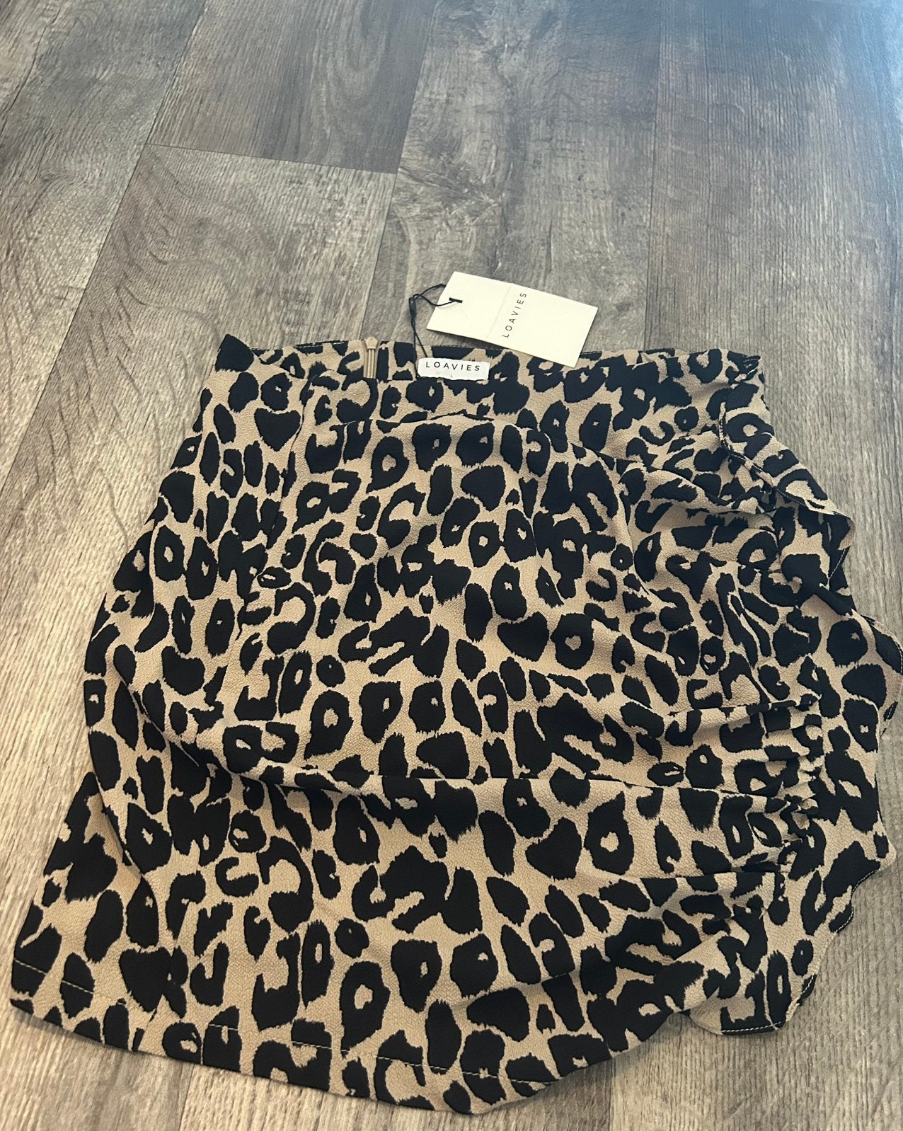 Loavies luipaard rok, maat L, Kleding | Dames, Bruin, Maat 42/44 (L), Nieuw, Ophalen of Verzenden