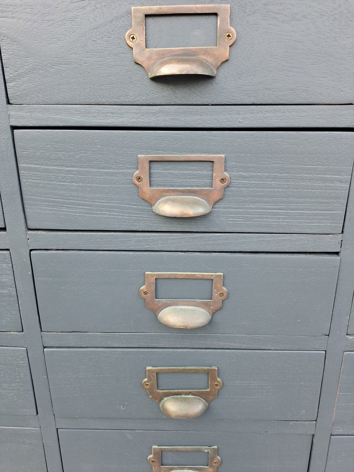 teakhouten apothekerskast 35 lades, Ophalen, RoDeKo Volendam, R.kooij65@gmail.com, Gebruikt