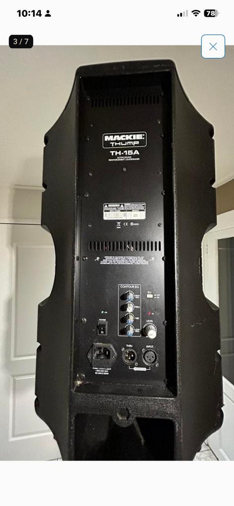 Mackie 15” Actieve 2-Weg Speakerset, Ophalen of Verzenden, Zo goed als nieuw, Minder dan 500 watt