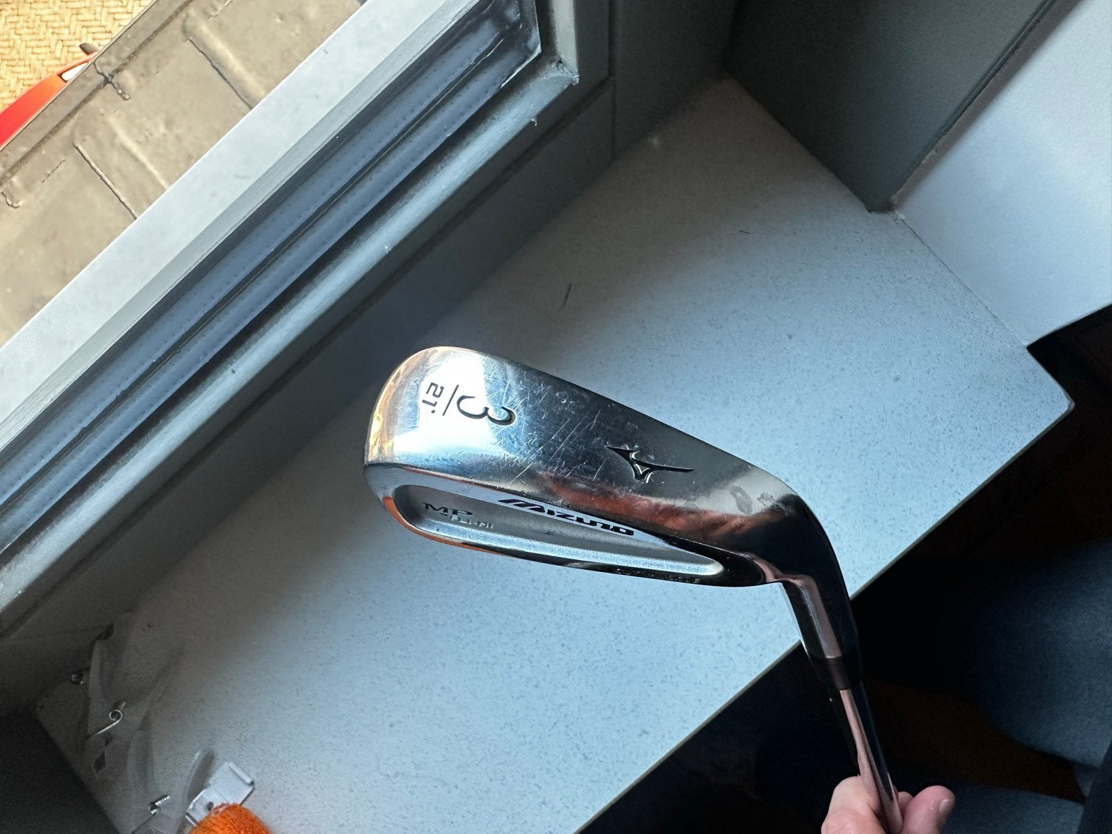 Mizuno MP cut muscle driving iron - (21 graden), Ophalen of Verzenden, Gebruikt, Club, Mizuno