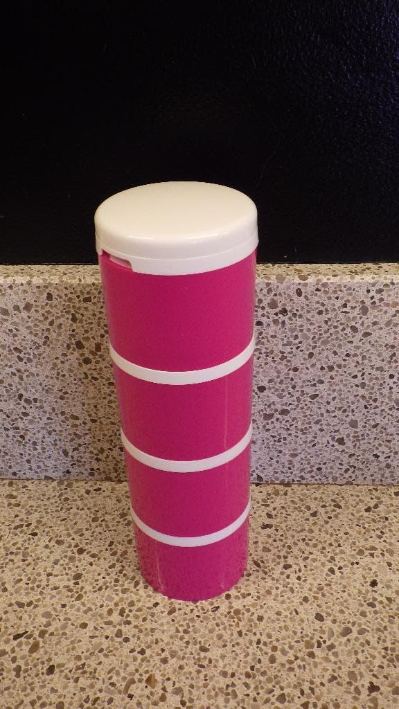 4 retro kruidenpotjes van tupperware, Ophalen of Verzenden, Gebruikt, Overige typen