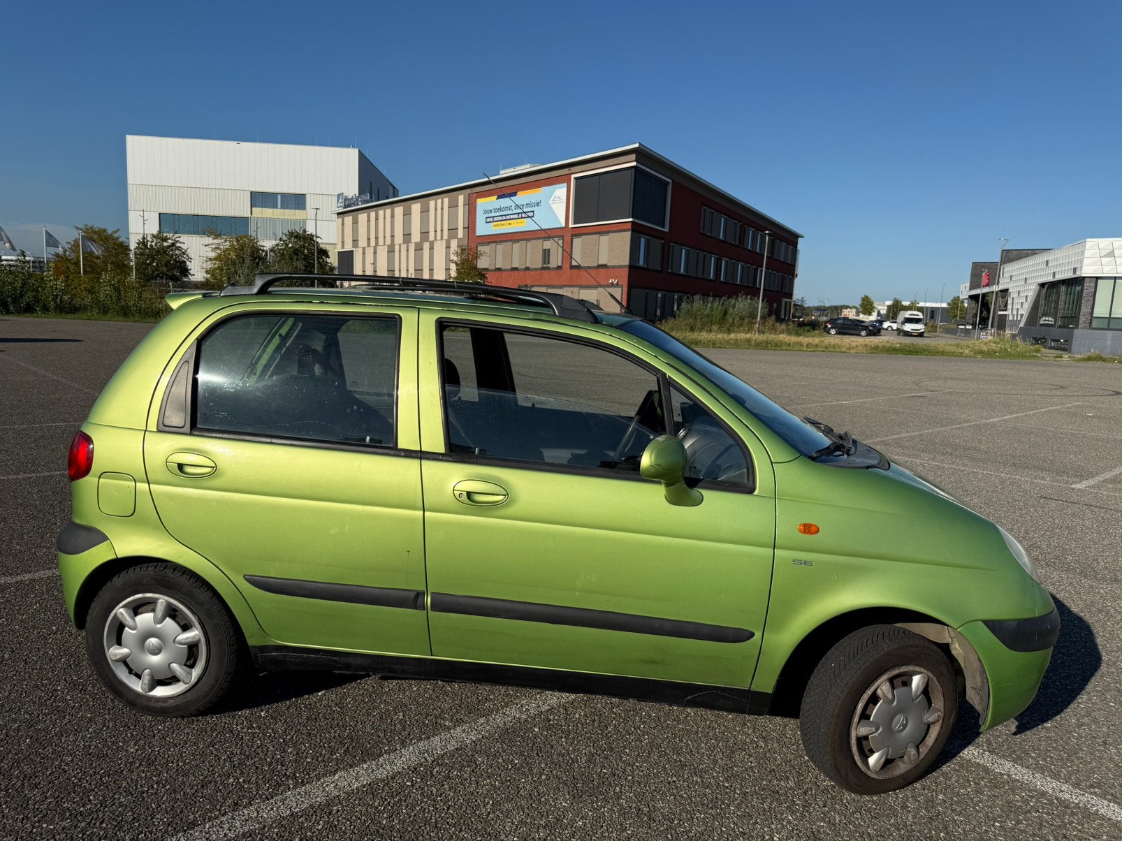 Daewoo Matiz 0.8/APK OKT 2027/DAKRAAM/NAP, Auto's, Voorwielaandrijving, Stof, Origineel Nederlands, Bedrijf