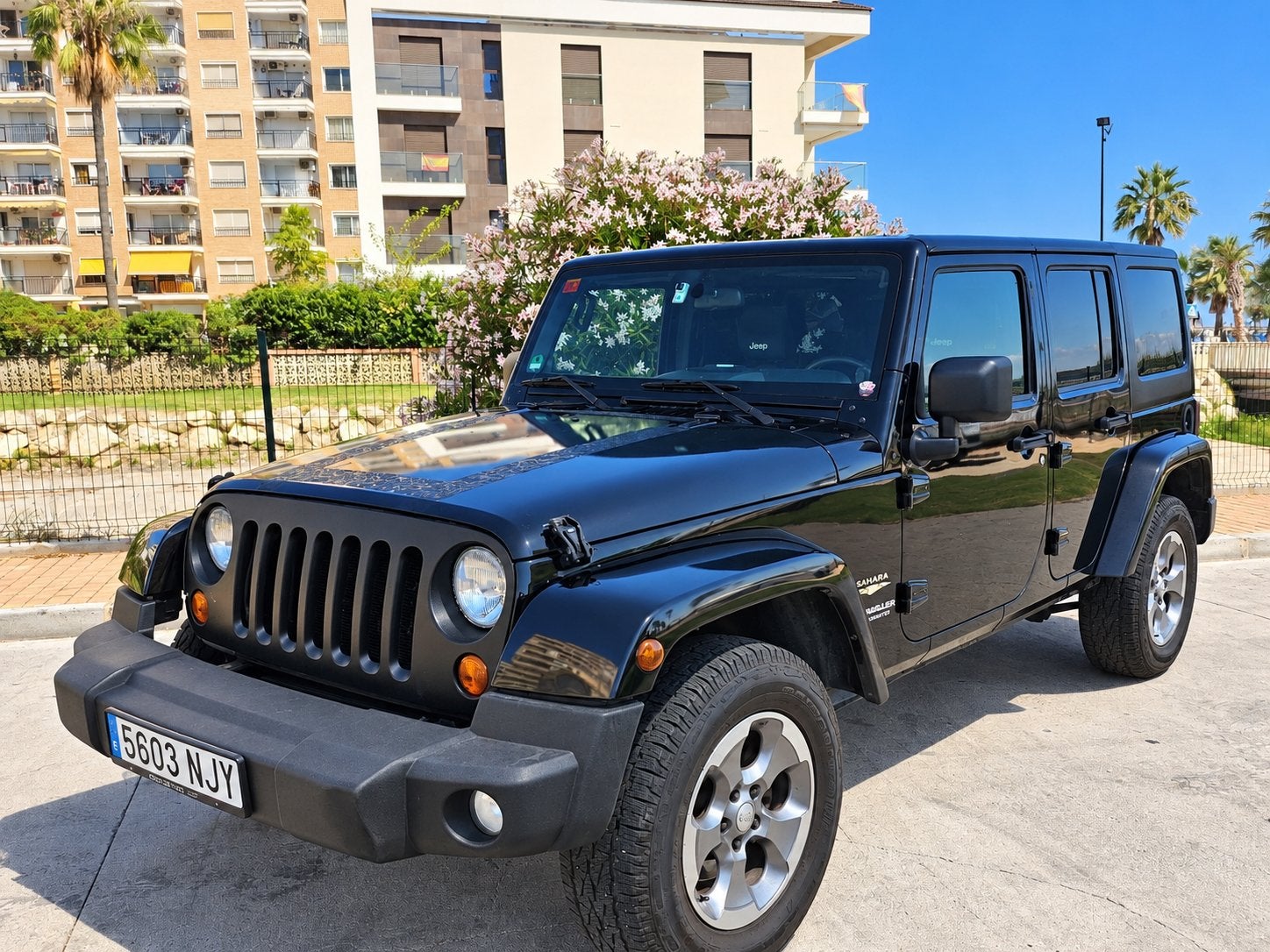 ‼️JEEP WRANGLER JK 3.8 V6 SAHARA HARDTOP SPAANS KENTEKEN ‼️, Auto's, Automaat, Zwart, Zwart, Leder
