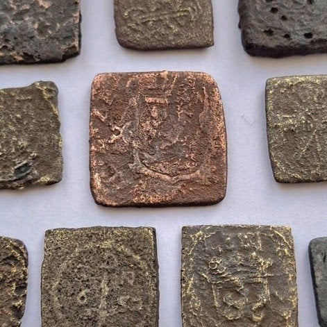 bodemvondst - lot muntgewichten - 16e en 17e eeuw - RRR !, Ophalen of Verzenden, Vóór koninkrijk, Overige waardes, Losse munt