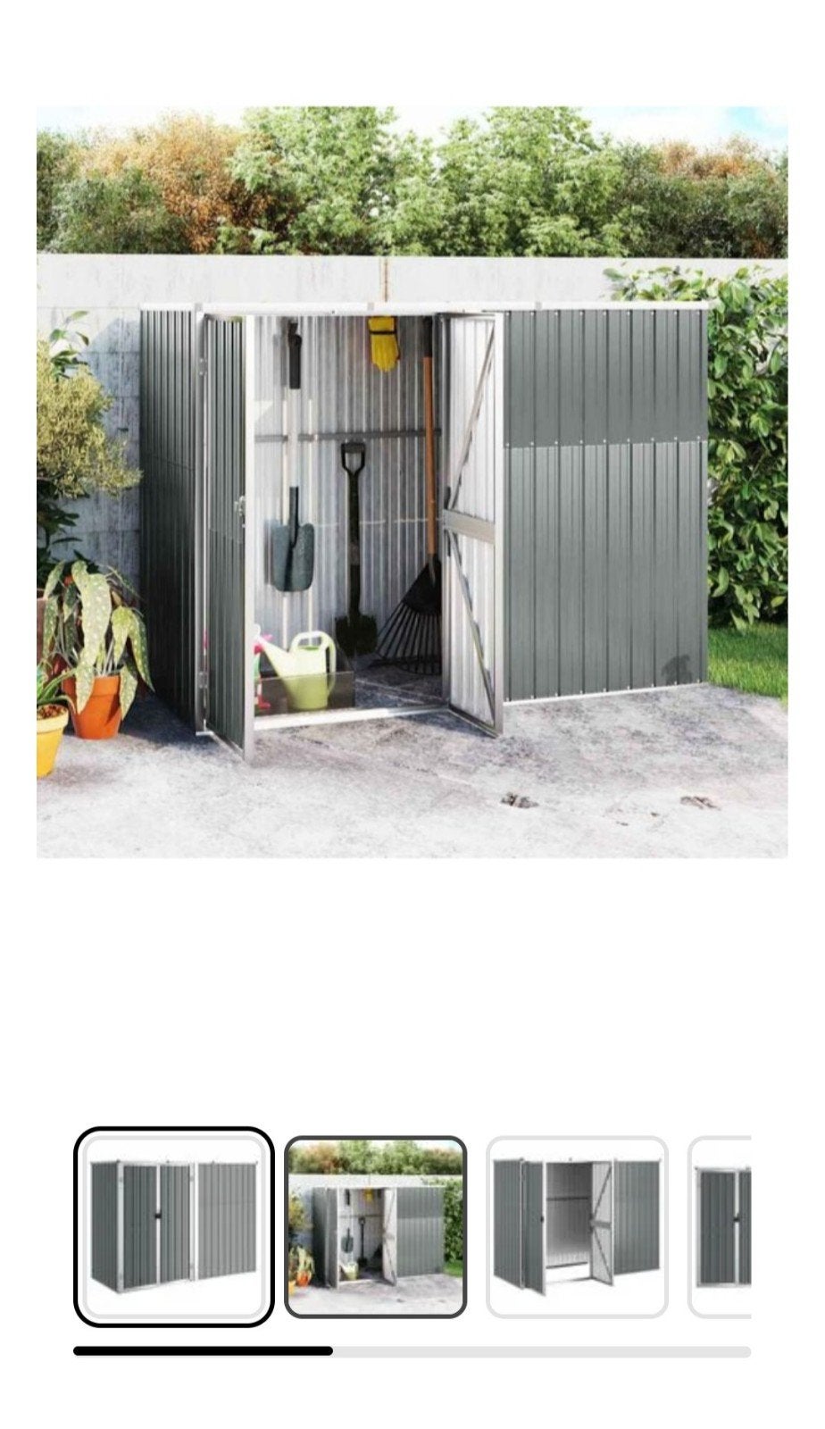 tuin schuurtje vidaxl, Ophalen, Nieuw, Metaal, Overige typen