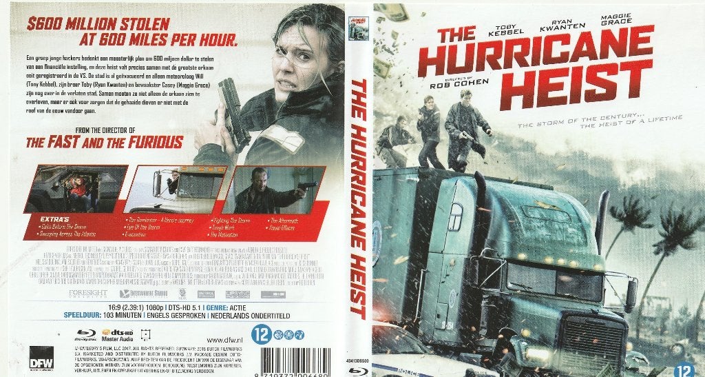 The hurricane heist blu ray ( ned. Ondert. ), Ophalen of Verzenden, Zo goed als nieuw, Actie