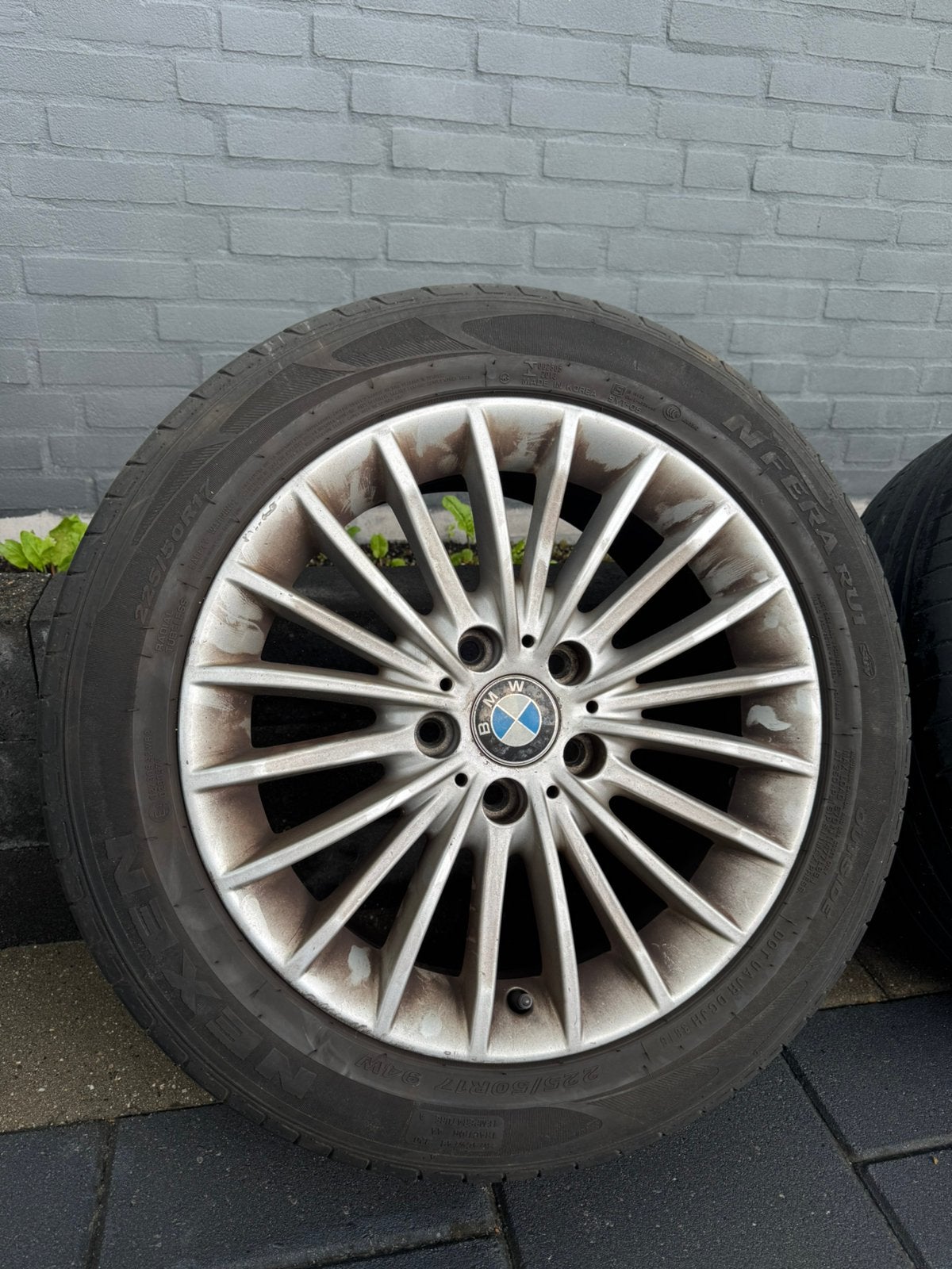 BMW originele 17 inch lichtmetalen velgen met zomerbanden, Auto-onderdelen, Banden en Velgen, Ophalen, Velg(en), 17 inch, Zomerbanden
