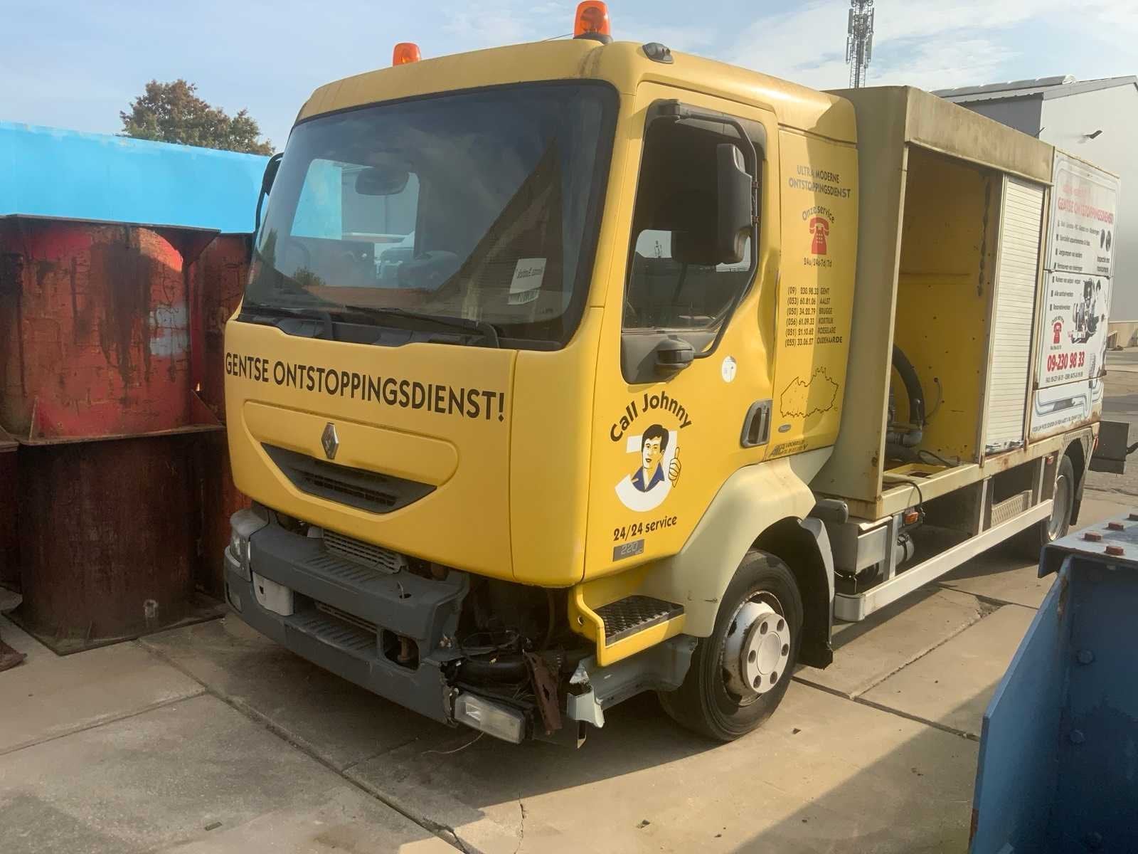 2003 Renault Midlum 220dCi Riool ontstopping vrachtwagen, Renault, Overige brandstoffen, Bedrijf, Te koop