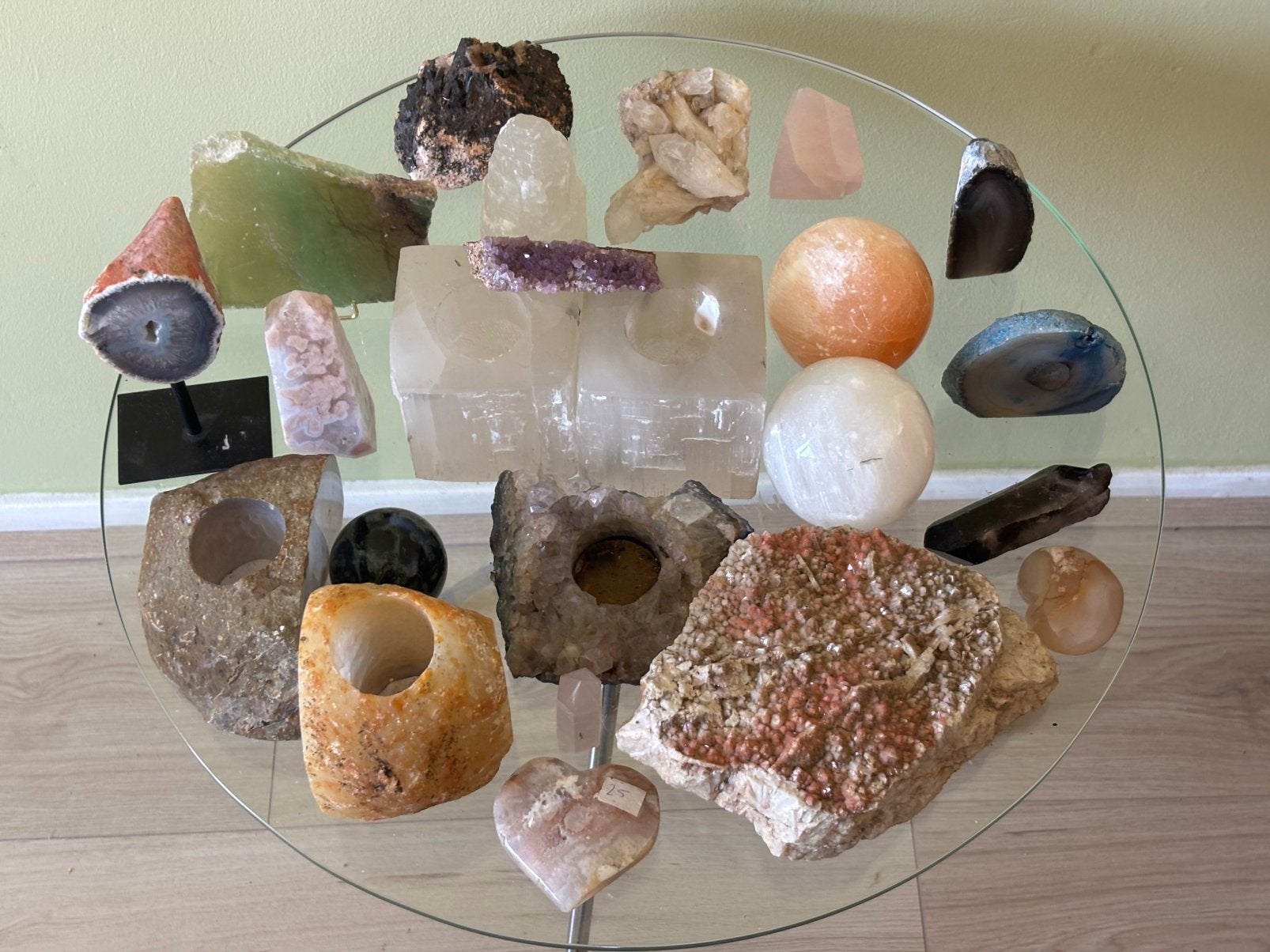 Diverse collectie mineralen en kristallen, Ophalen of Verzenden, Mineraal